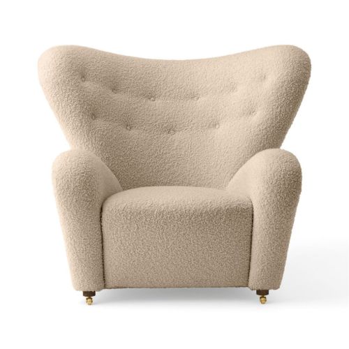 Audo Copenhagen Den Trætte Mand Loungestol H: 88 cm - Dark Stained Oak/Baena 15