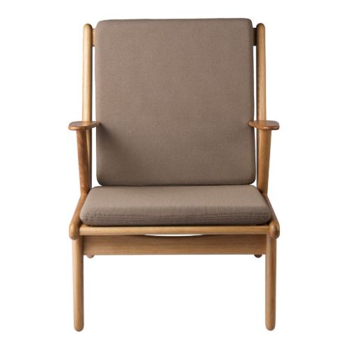 FDB Møbler J53 Lænestol H:77,6 cm - Olieret Eg/61230 Taupe