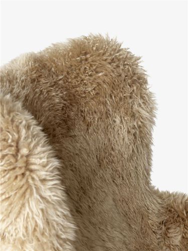 &Tradition Petra VB3 Lounge Chair & Pouf  - Oiled Oak/Sheepskin Honey 08