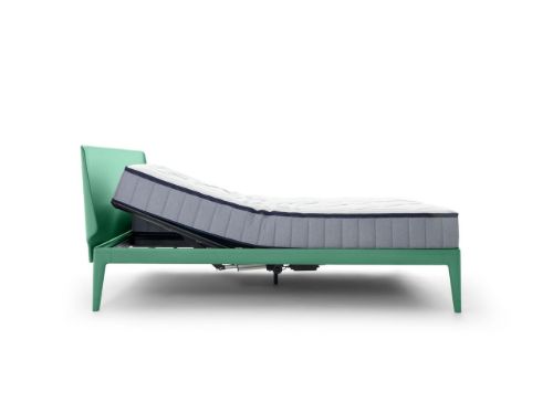 Auping Essential Sengeramme 180x200cm - Aluminium/Pastille Green