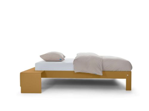 Auping Auronde Sengeramme 180x200cm - Aluminium/Mustard