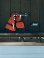 Billede af HAY Linear Tea Towel 80x52 cm - Warm Red