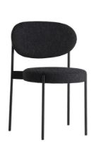 Billede af Verpan Series 430 Chair - Sort Stål/Rød Hallingdal 674