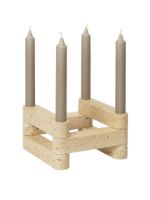 Billede af Ferm Living Newel Modular Candle Holder Set of 6 L: 18 cm - Travertine