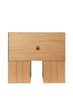 Billede af Ferm Living Kuben Bedside Table 1x1 B: 45 cm - Natural Oak Veneer