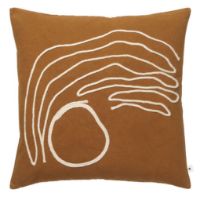 Billede af Ferm Living Jot Cushion 50x50 cm - Aged Gold