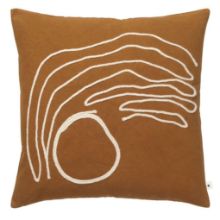 Billede af Ferm Living Jot Cushion 50x50 cm - Aged Gold