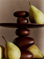 Billede af Ferm Living Pebble Dessert Stand H: 27,36 cm - Dark Brown 