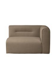 Billede af FDB Møbler L44 Højre Sofa Modul 124x98 cm - Taupe 