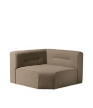 Billede af FDB Møbler L44 Hjørnemodul Sofa 120x120 cm - Taupe 