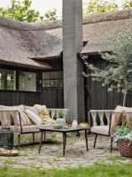 Billede af Bloomingville Pavone Loungestol Sæt af 2 stk. SH: 40 cm  - Brun