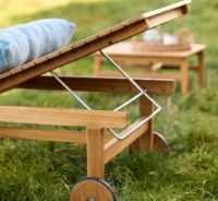 Billede af FDB Møbler Sammen Solvognssæt M8+M19 - Massiv Teak/Olieret Natur