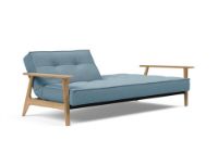 Billede af Innovation Living Splitback Frej Sovesofa L: 232 cm - Eg/Mixed Dance Light Blue