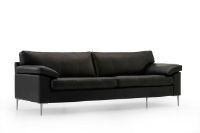 Billede af Mogens Hansen MH2163 2 1/2 Pers Sofa L: 194 cm - Premium Læder / Sort