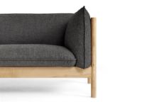 Billede af HAY Arbour 3 Seater B: 220 cm - Re-wool 198 / Oiled Waxed Solid Oak