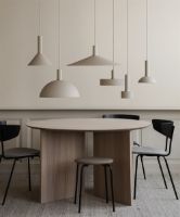 Billede af Ferm Living Herman Stool Taburet  - Chrome / Boucle 64 Sand UDSTILLINGSMODEL 