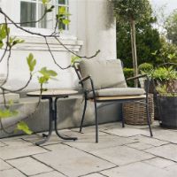 Billede af Mandalay Marguerit Loungestol SH: 42 cm - Antracit/Teak