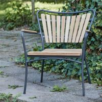 Billede af Mandalay Marguerit Loungestol SH: 42 cm - Antracit/Teak