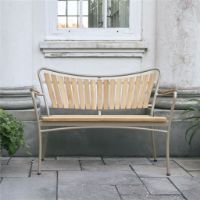 Billede af Mandalay Marguerit Havebænk L: 112 cm - Taupe /Teak