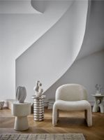 Billede af Bloomingville Neel Loungestol H: 74 cm - Natur Bouclé