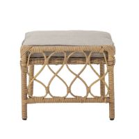 Billede af Bloomingville Belluce Loungestol m. Taburet H: 82 cm - Natur Flettet Polyrattan