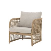 Billede af Bloomingville Penzano Loungestol H: 70 cm - Natur Flettet Polyrattan