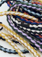 Billede af HAY Dogs Leash Braided Adjustable L: 160 cm  M/L - Lavender/Green