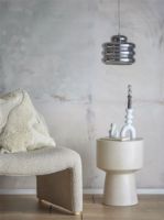 Billede af Bloomingville Spike Pedel H: 20 cm - Sølv/Glas