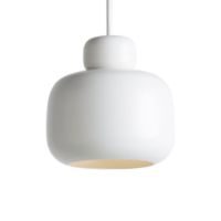 Billede af Woud Stone Pendel Stor Ø: 24 cm - Hvid