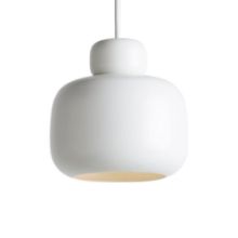 Billede af Woud Stone Pendel Stor Ø: 24 cm - Hvid