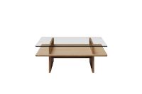 Billede af Woud Parallel Sofabord 90x90 cm - Hvidpigmenteret Lakeret Eg