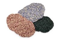 Billede af HAY Coco Door Mat Swirl 40x80 cm - Blue/Off-white 