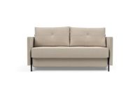 Billede af Innovation Living Cubed Sovesofa m. Armlæn L: 140 cm - Blida Sand Grey/Mat Sort