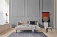 Billede af Innovation Living Cubed Sovesofa m. Armlæn L: 140 cm - Blida Sand Grey/Mat Sort