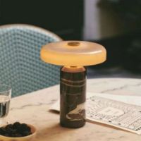 Billede af Design By Us Trip Portable Lamp H: 21 cm - Dark Clay marble