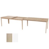 Billede af Skovby SM27 Spisebord inkl. 3 Tillægsplader L: 205-358 cm - Hvidolieret Eg/Hvid Laminat