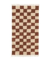 Billede af Ferm Living Mara Washable Tæppe 90x150 cm - Rust/Warm Sand FORUDBESTIL: APRIL 2026