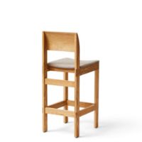 Billede af Form & Refine Sonder Bar Chair m. Polstring SH: 66,5 cm - Naturolieret Eg/Hallingdal