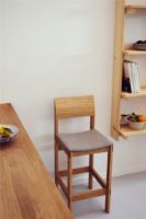 Billede af Form & Refine Sonder Bar Chair m. Polstring SH: 66,5 cm - Naturolieret Eg/Hallingdal