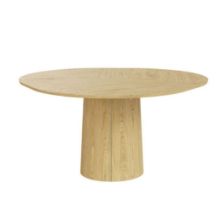 Billede af Skovby SM33 Spisebord inkl. 3 stk. Tillægsplader Ø: 123-149 cm - Lakeret Eg
