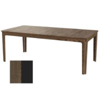 Billede af Skovby SM27 Spisebord inkl. 3 Tillægsplader L: 205-358 cm - Naturolieret Valnød/Sort Laminat