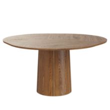 Billede af Skovby SM33 Spisebord inkl. 3 stk. Tillægsplader Ø: 123-149 cm - Naturolieret Valnød