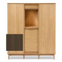 Billede af Skovby SM546 Dual Cabinet H: 145 cm - Naturolieret Valnød