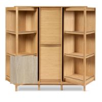 Billede af Skovby SM546 Dual Cabinet H: 145 cm - Hvidolieret Eg