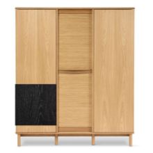 Billede af Skovby SM546 Dual Cabinet H: 145 cm - Sortlakeret Eg