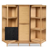Billede af Skovby SM546 Dual Cabinet H: 145 cm - Sortlakeret Eg