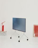 Billede af Pedestal Pipe Moon Rollin' TV Stativ 107x78 cm - Chrome