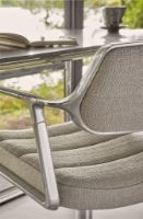 Billede af Vipp 453+ Swivel Stol u. Hjul - Aluminium/Dark Sand Textile