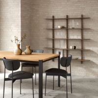 Billede af MUUBS Hylde Noir Natural XL 140x140cm - Mørkbejdset Eg