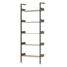 Billede af &Tradition Rombe Reol IF1 H: 223 cm - Anthracite Aluminium/Walnut 